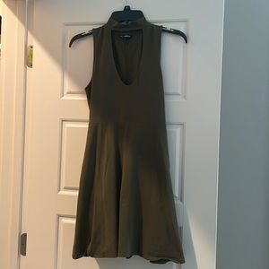 Express high neck keyhole dress